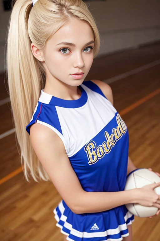 Stable Diffusion prompt: beautiful blonde girl wearing po...