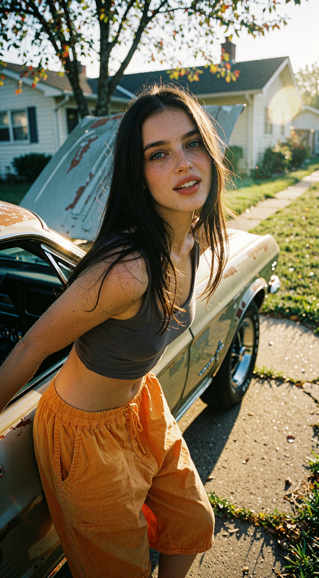 صورة مولدة بالذكاء الاصطناعي: Krea2 Turbo/Raw INT8/INT4 prompt: A striking young woman in her late teens to early ... (نموذج Krea2 Turbo/Raw INT8/INT4 - تصوير فوتوغرافي)