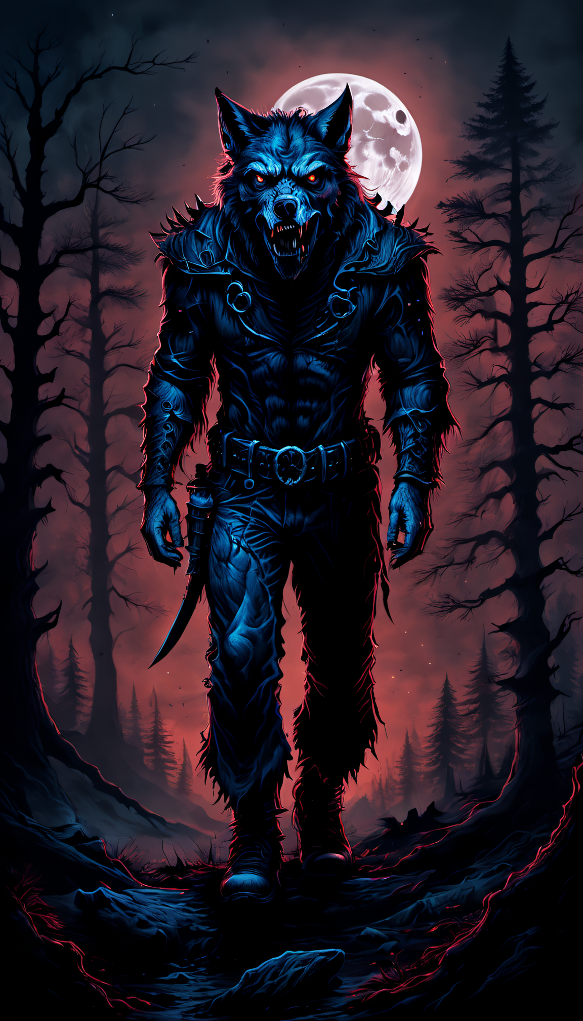 AI generated: Season of the Wolf (Stable Diffusion - Concept Art)