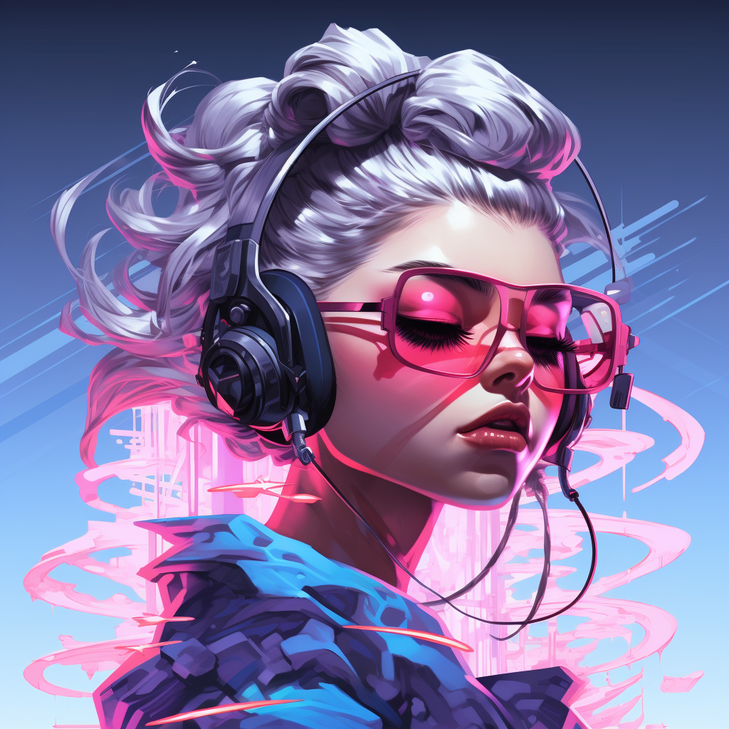 AI generated: Midjourney prompt: can't feel my face, in the style of onii kei, hip ... (Midjourney - Concept Art)