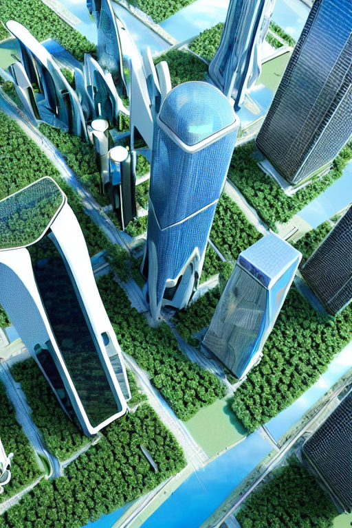 Stable Diffusion prompt: Imagine a futuristic cityscape w...