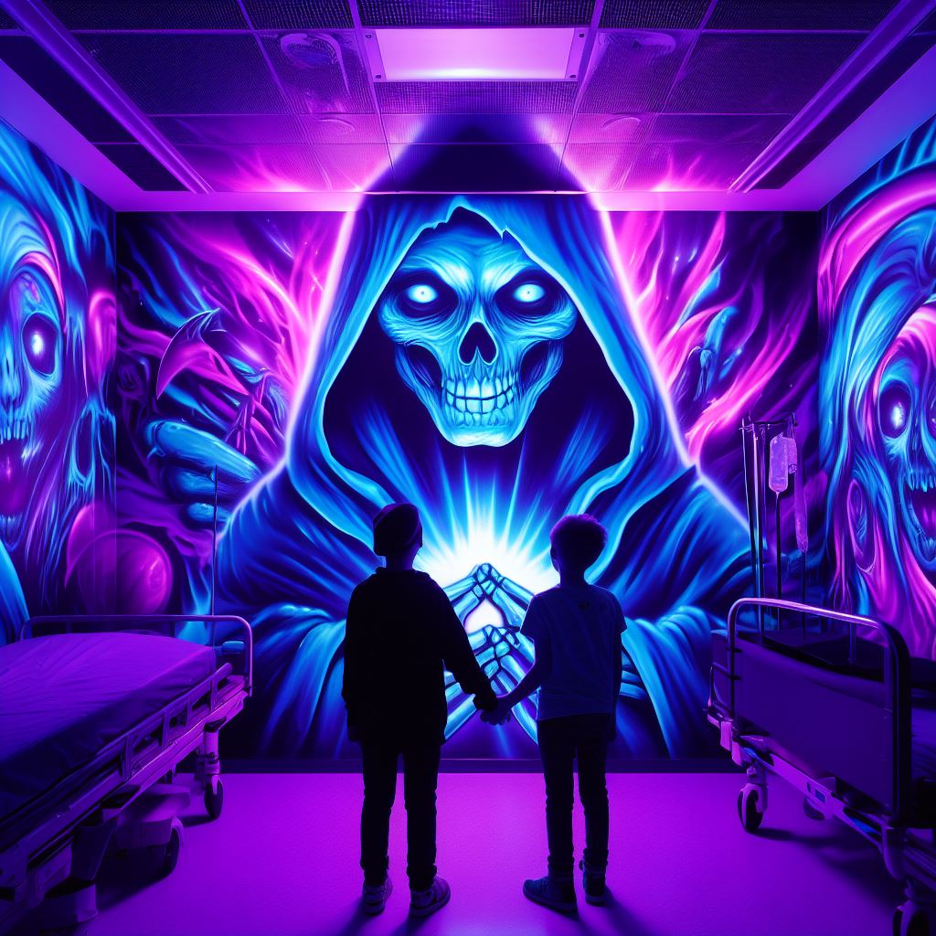 صورة مولدة بالذكاء الاصطناعي: The Inevitable Grim Reaper Wraith (نموذج DALL·E - تصميم داخلي)