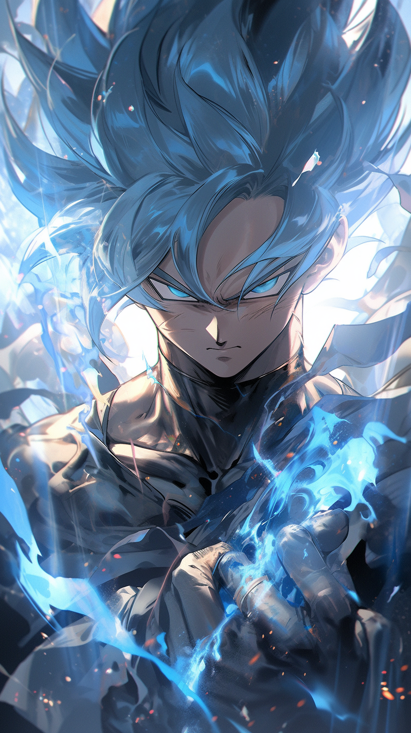 Midjourney prompt: dragon ball anime art wall art picture with dragon... - Midjourney