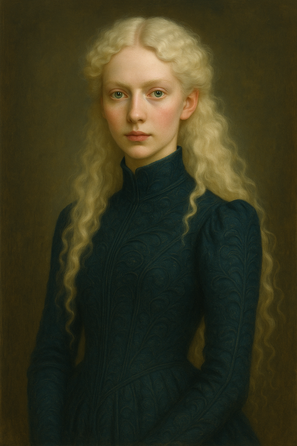 AI generated: ChatGPT Image prompt: A beautiful caucasian very pale 21 year old girl w... (ChatGPT Image - Portraits)