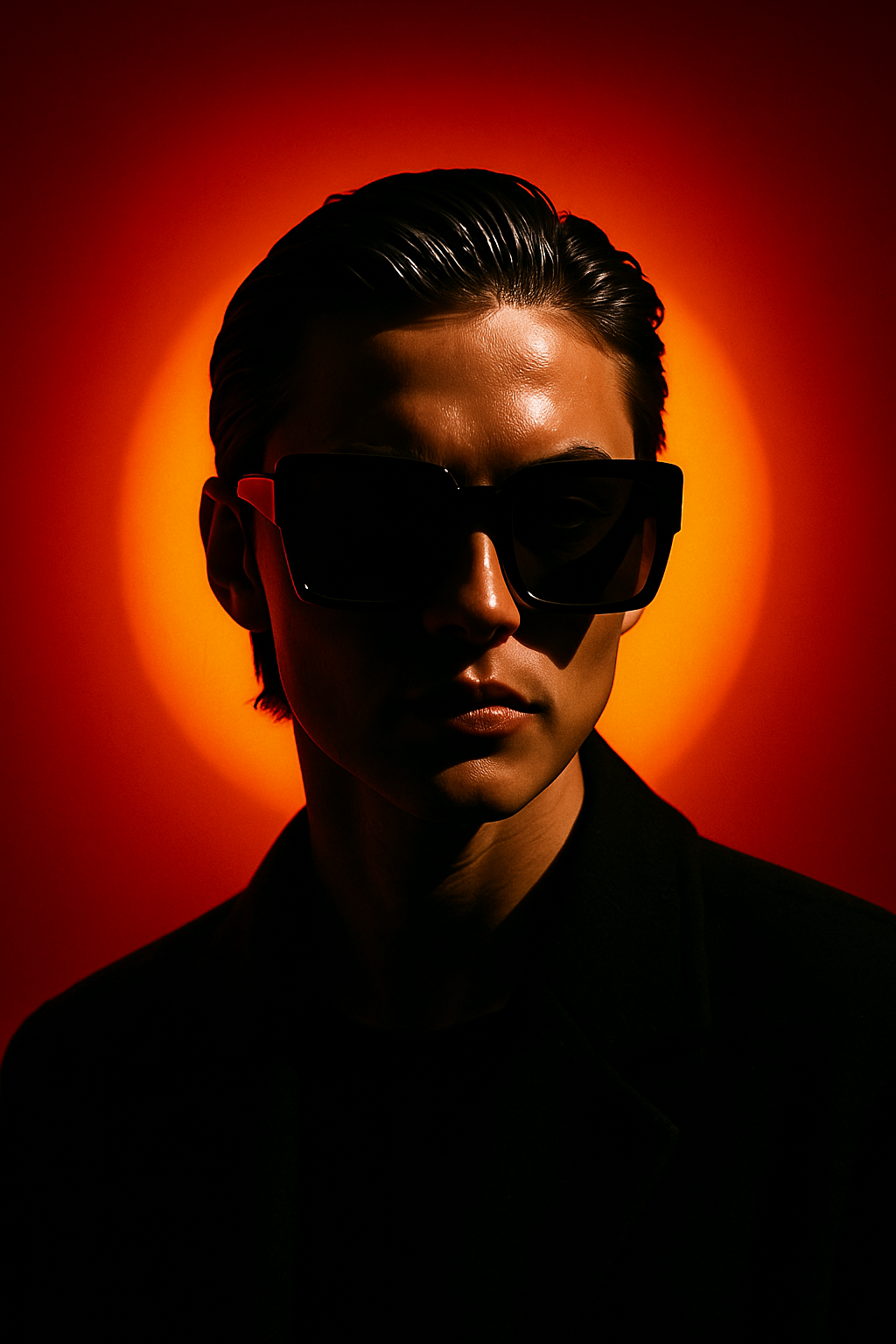 AI generated: ChatGPT Image prompt: A person with slicked-back dark hair wearing overs... (ChatGPT Image - Fashion)
