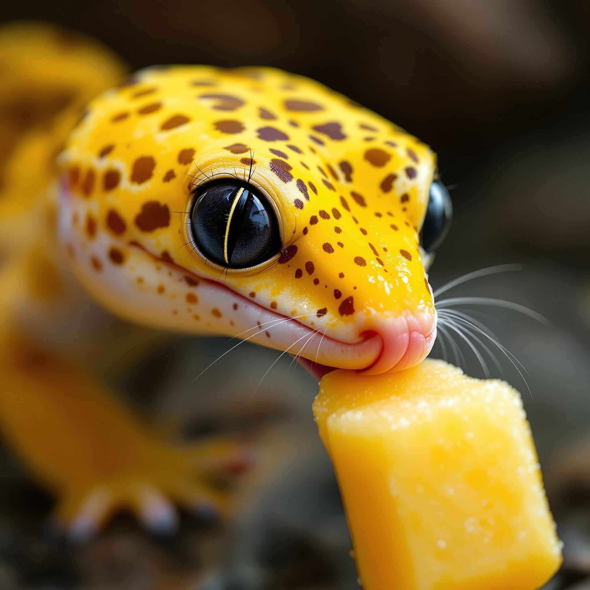 FLUX prompt: A high-quality image of a leopard gecko that...