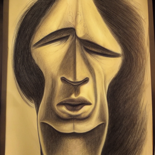 Stable Diffusion prompt: a drawing of a man's face with l...