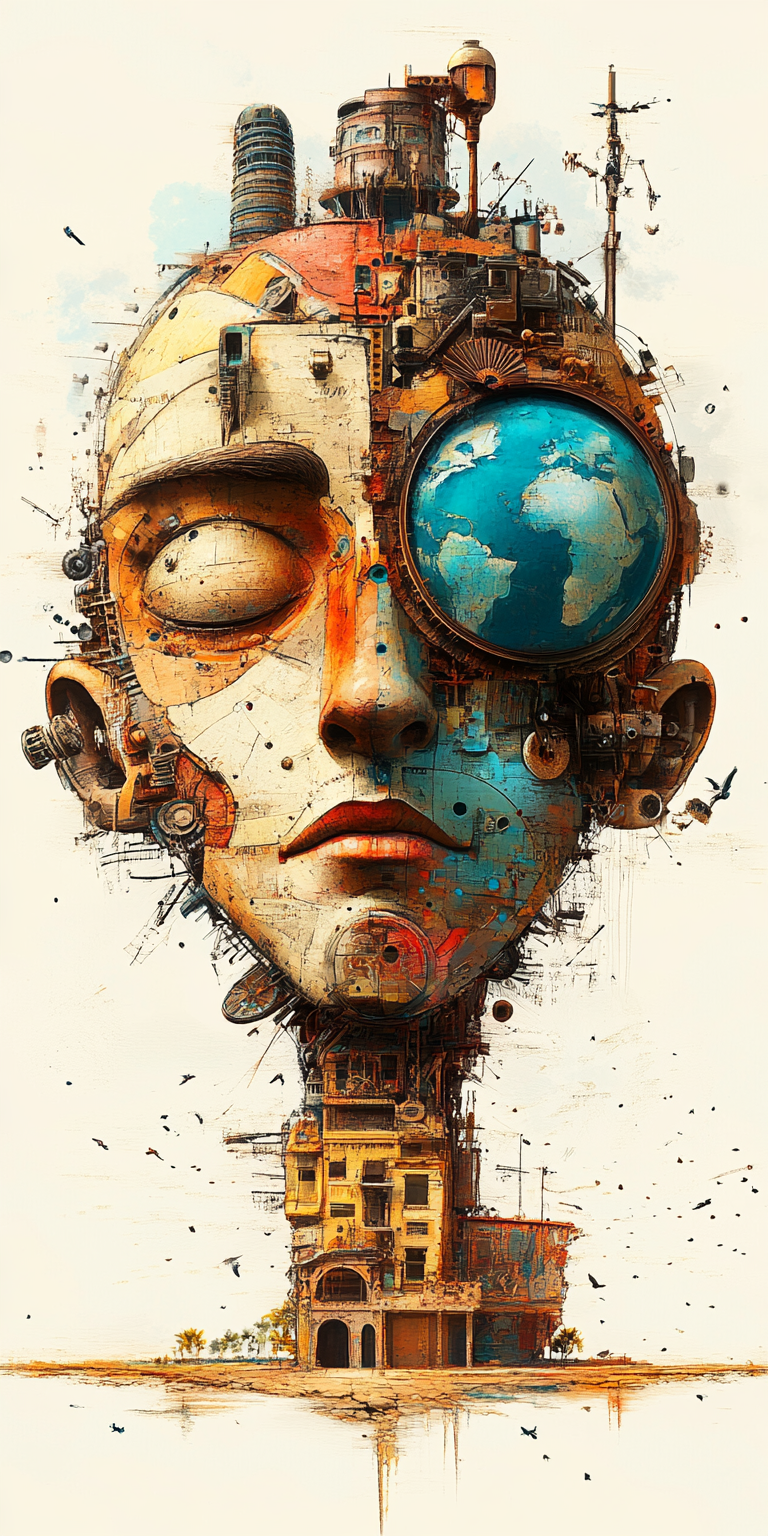 AI generated: Midjourney prompt: abstract surrealism --ar 1:2 --personalize yruxpc2... (Midjourney - Concept Art)