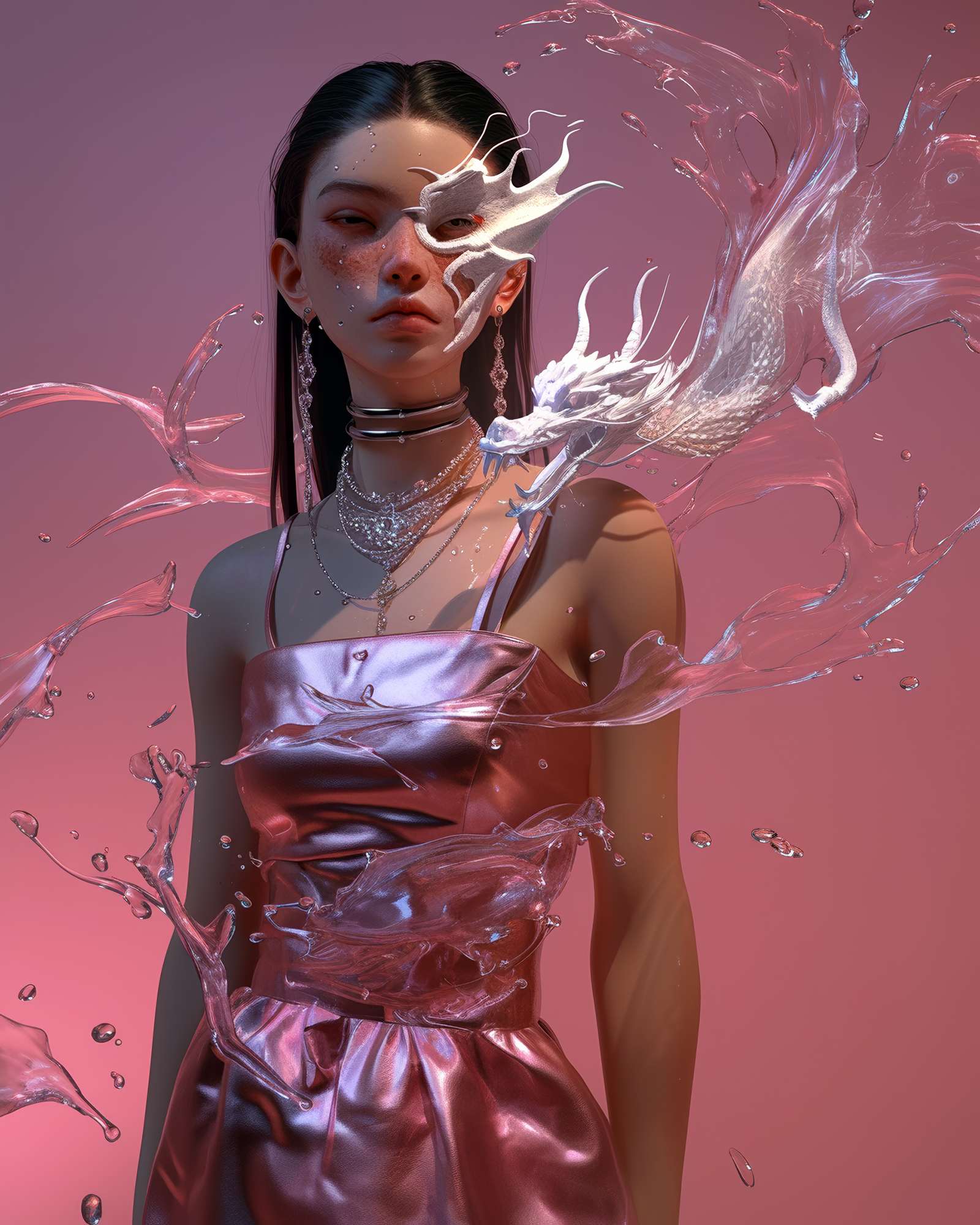 AI generated: Dragon Mist (Midjourney - Photography)