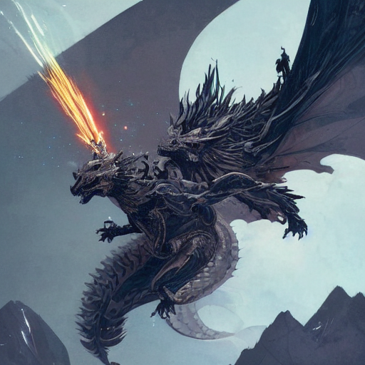 Stable Diffusion prompt: a small silver dragon wearing a ...