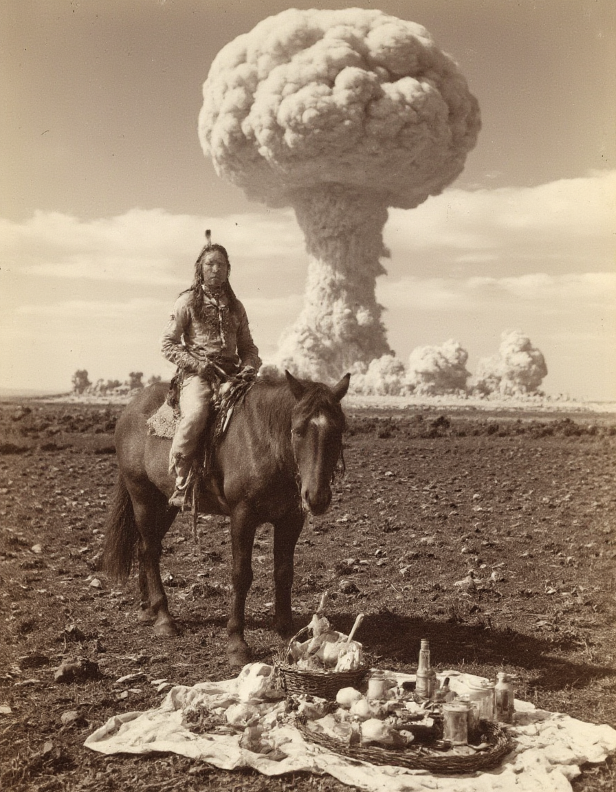 AI generated: FLUX prompt: An aged worn sepia monochrome 1800s photograph, ca... (FLUX - Photography)