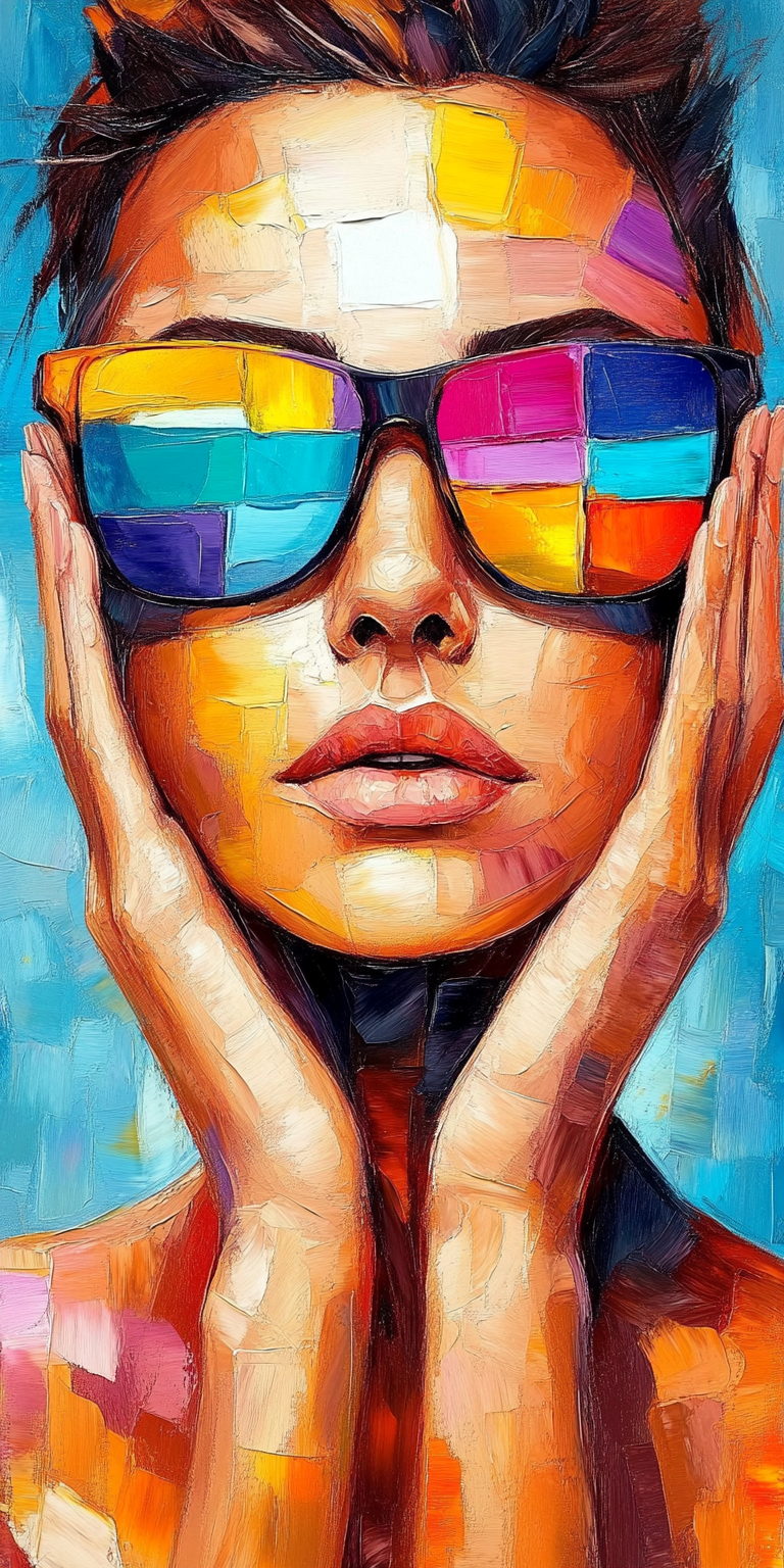 Midjourney prompt: oil on canvas, woman, in the style of palette knif... - Midjourney