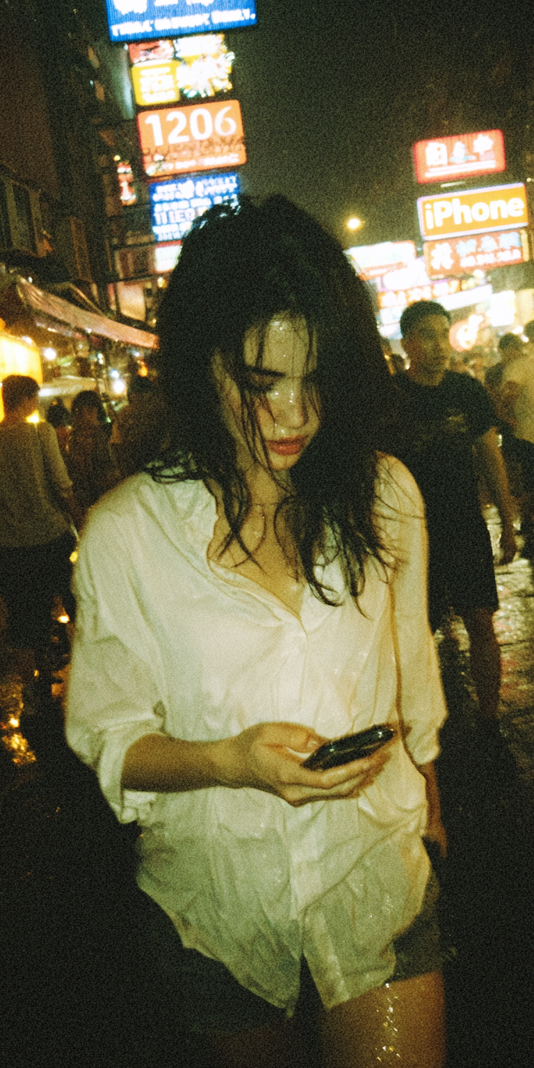 AI generated: Midjourney prompt: iPhone 16 photo, woman --chaos 75 --ar 1:2 --profi... (Midjourney - Portraits)