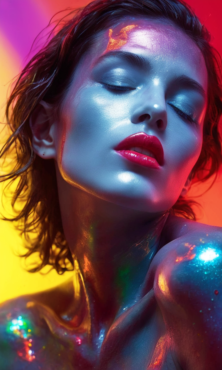Stable Diffusion prompt: fashion editorial, a close up po...
