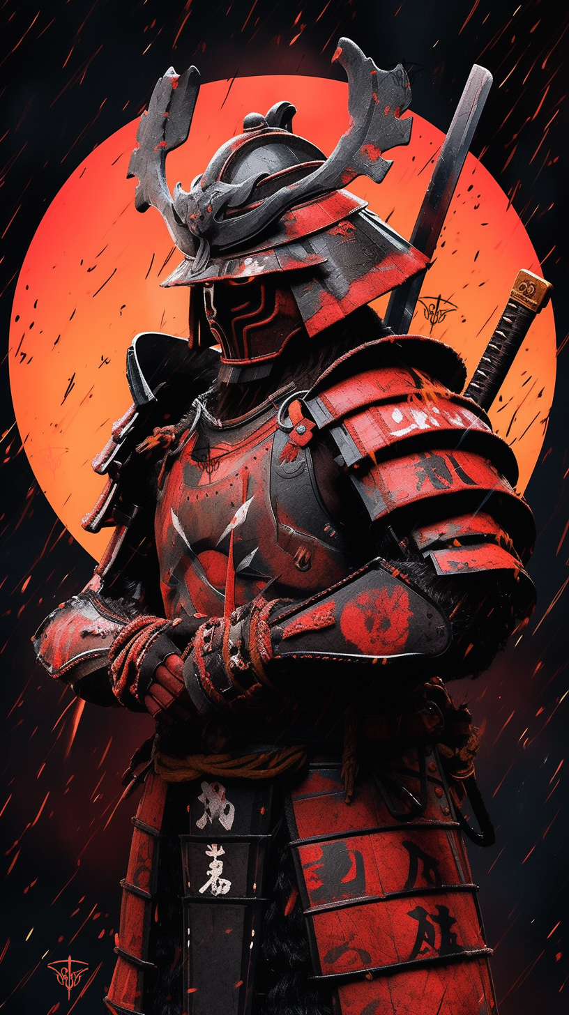 AI generated: Samurai concept (Midjourney - Concept Art)