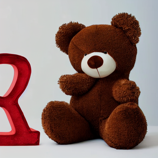 Stable Diffusion prompt: animated plush teddy bear peekin...