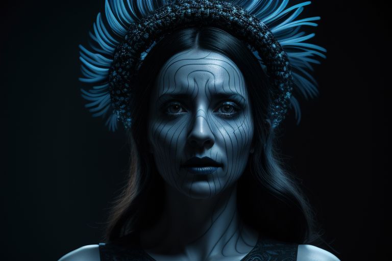 Stable Diffusion prompt: the skull is distorted by the tw...