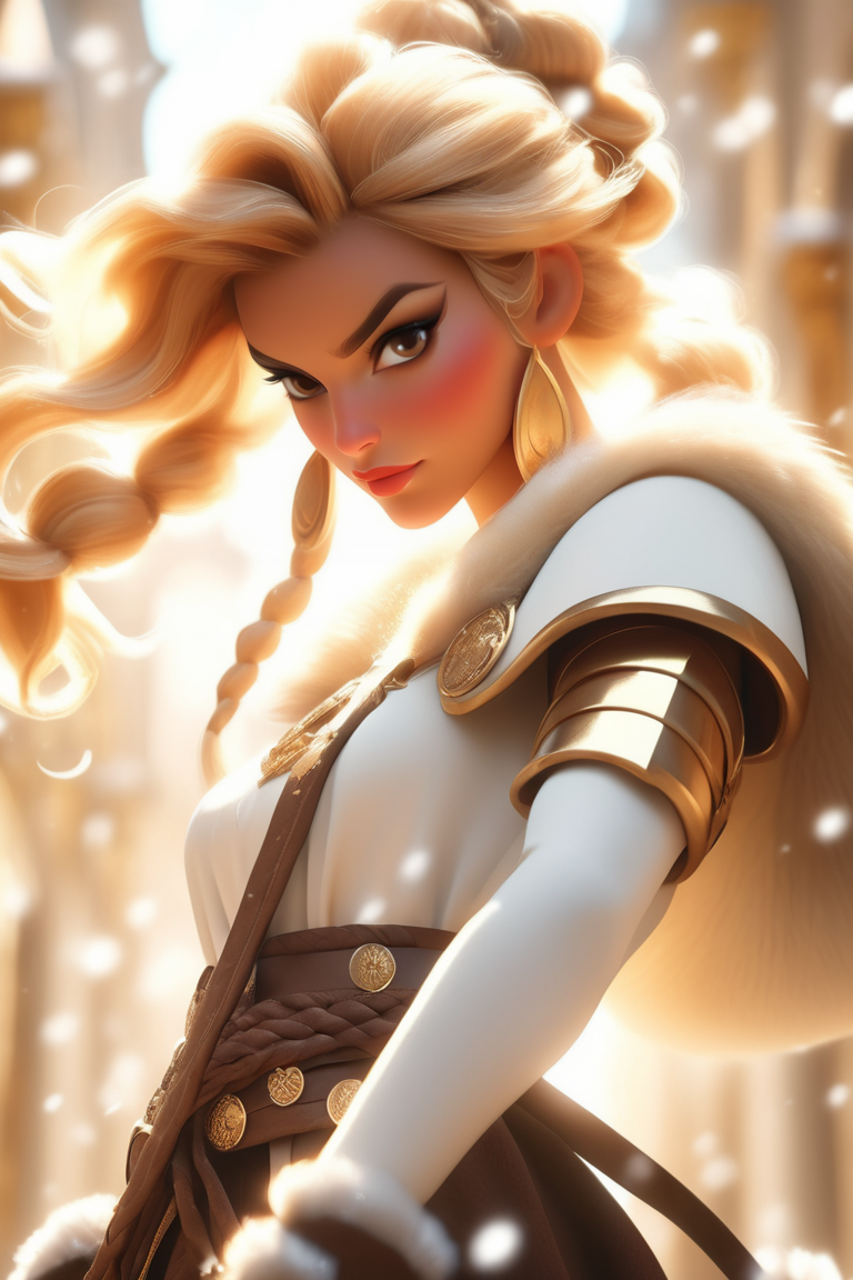 AI generated: Shieldmaiden (Stable Diffusion - Character Design)