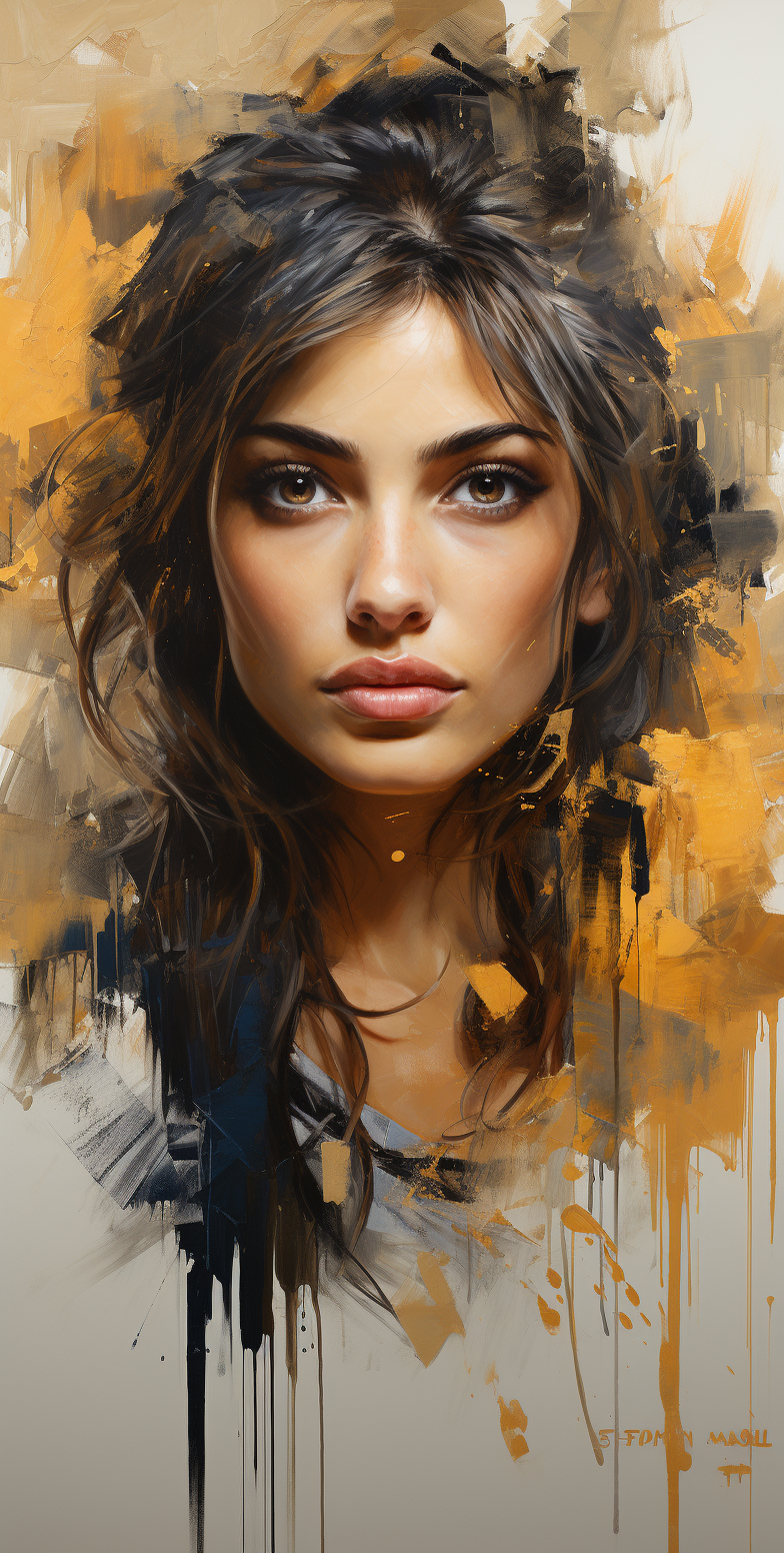 Midjourney prompt: painter khushbu ahmed bhat | portrait painter onli... - Midjourney