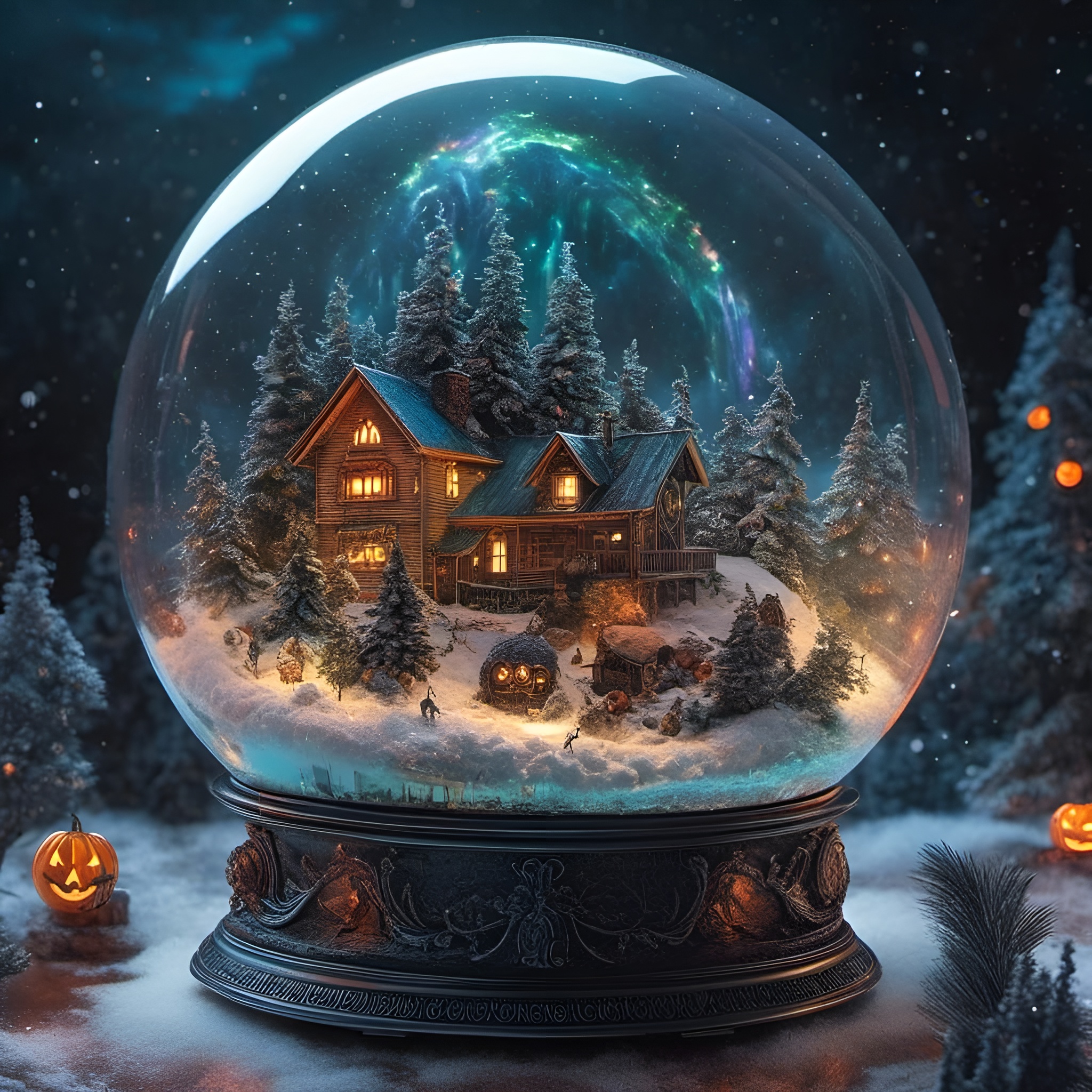 AI generated: Lora Snow Globe Combo (Stable Diffusion - Portraits)