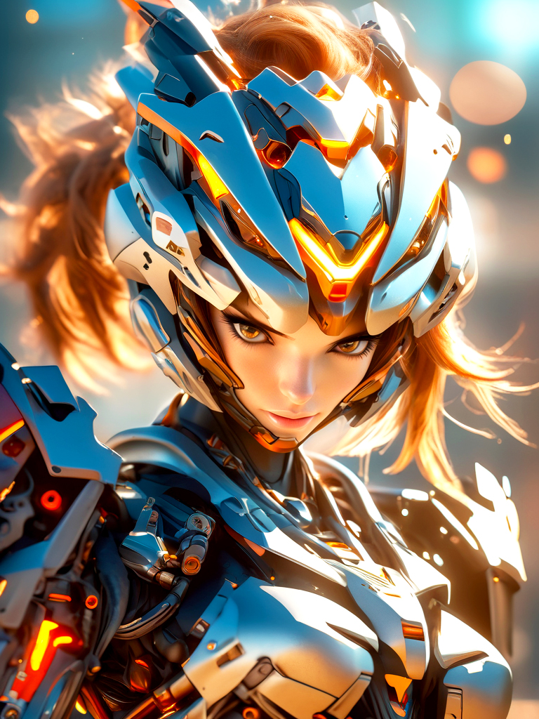 AI generated: Mecha Wars: Novaflare (Stable Diffusion - Character Design)