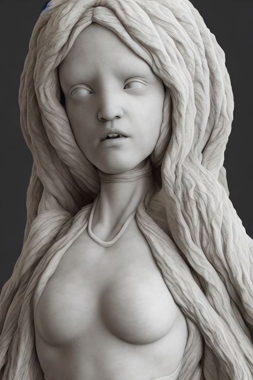 Stable Diffusion prompt: highly detailed marble sculpture...