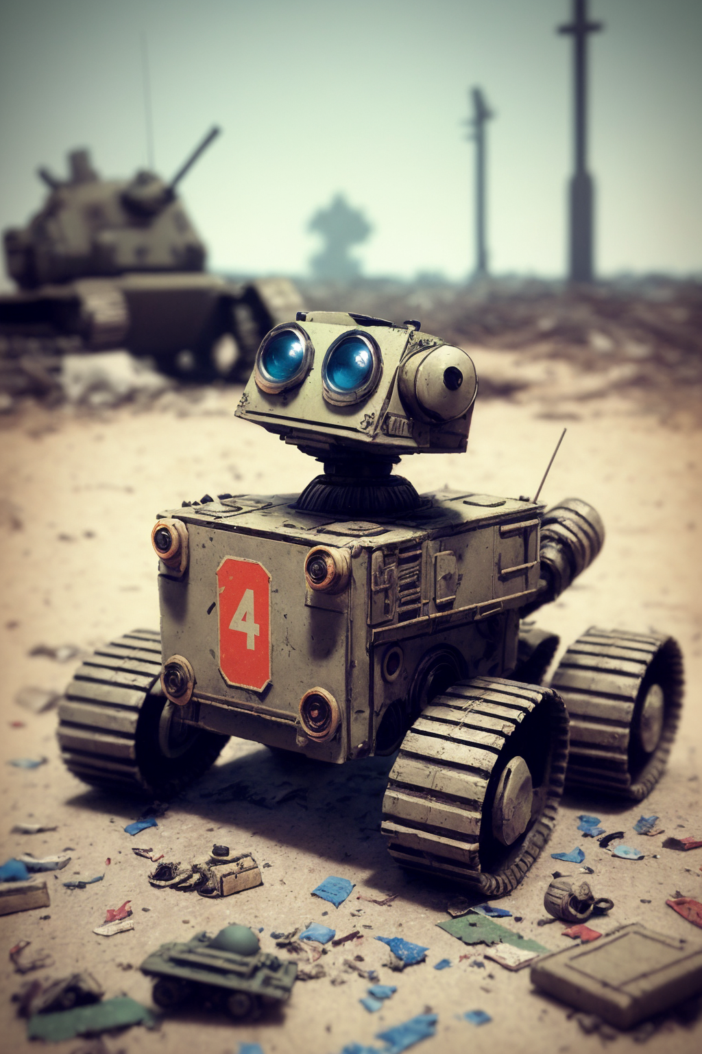 AI generated: Deliberate prompt: 50mm film photography, world war first photo on th... (Deliberate - 3d Renders)