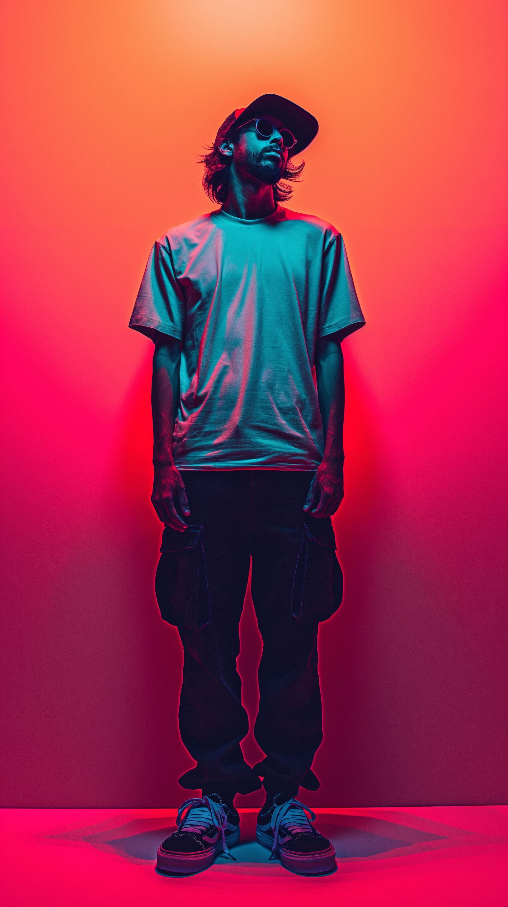 Midjourney prompt: illustration art, full-body of an man, wearing a o... - Midjourney