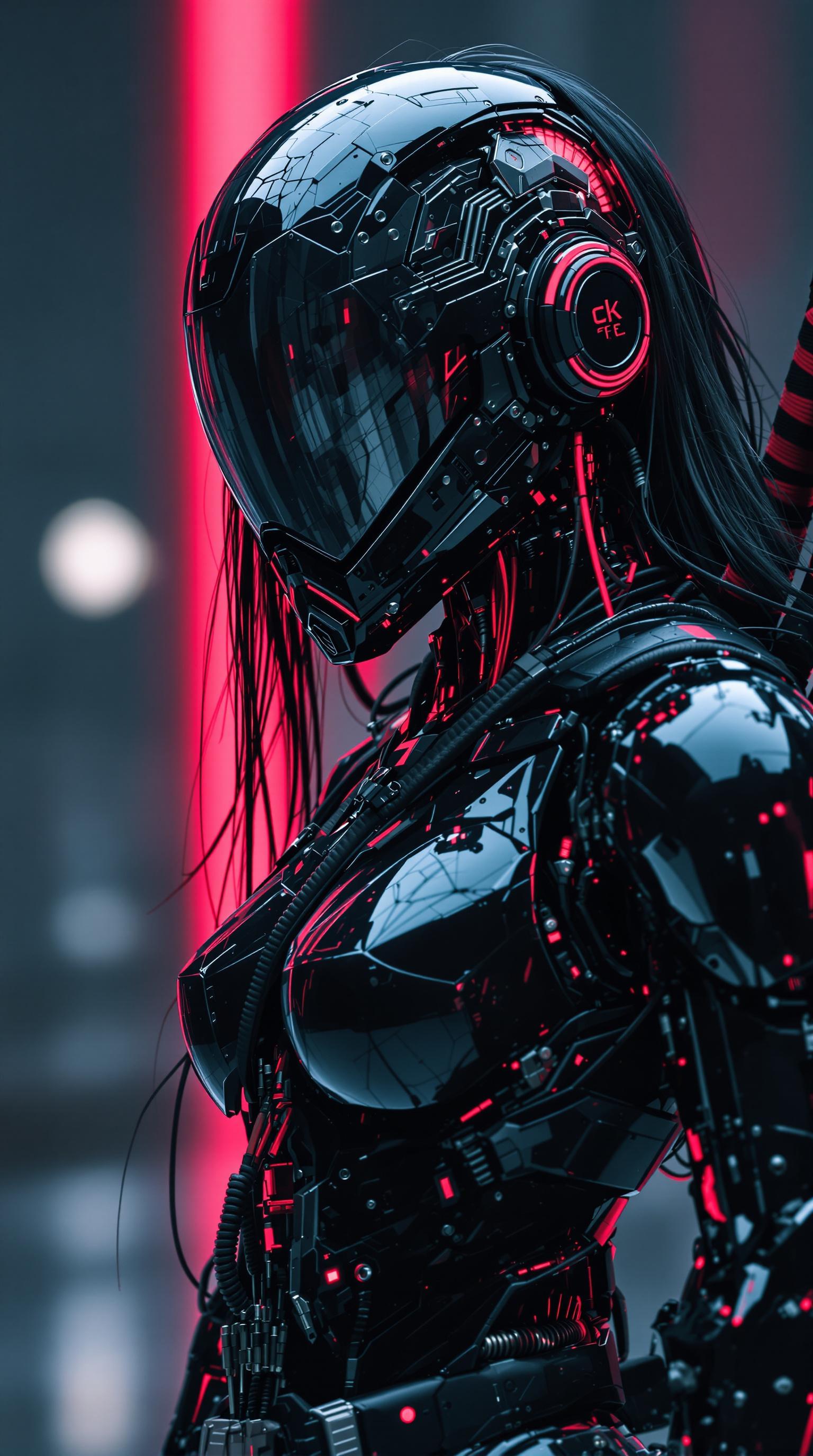 AI generated: FLUX prompt: in the style of ck-sfc, storm trooper cyberpunk ro... (FLUX - Concept Art)