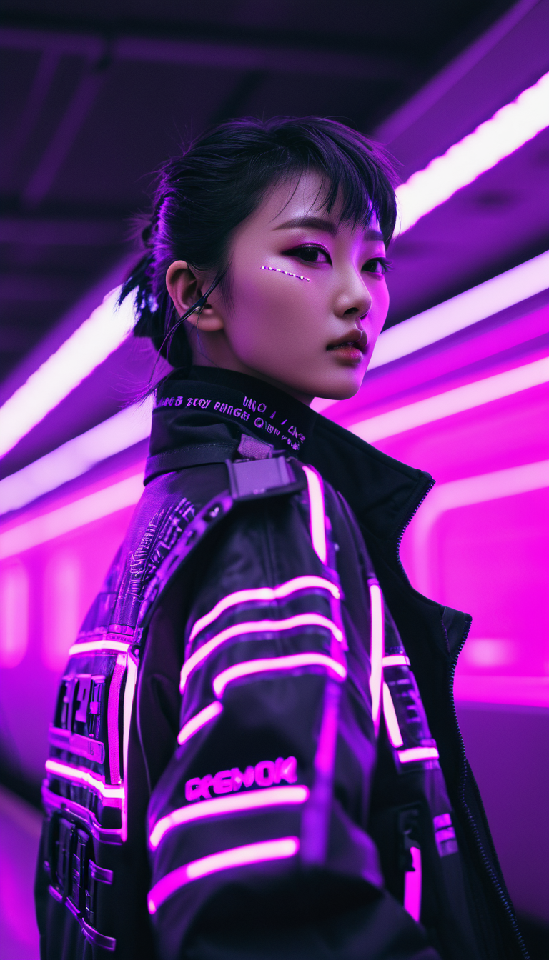AI generated: Stable Diffusion prompt: Neonpunk style 20-year-old Cinematic Photo of a be... (Stable Diffusion - Photography)