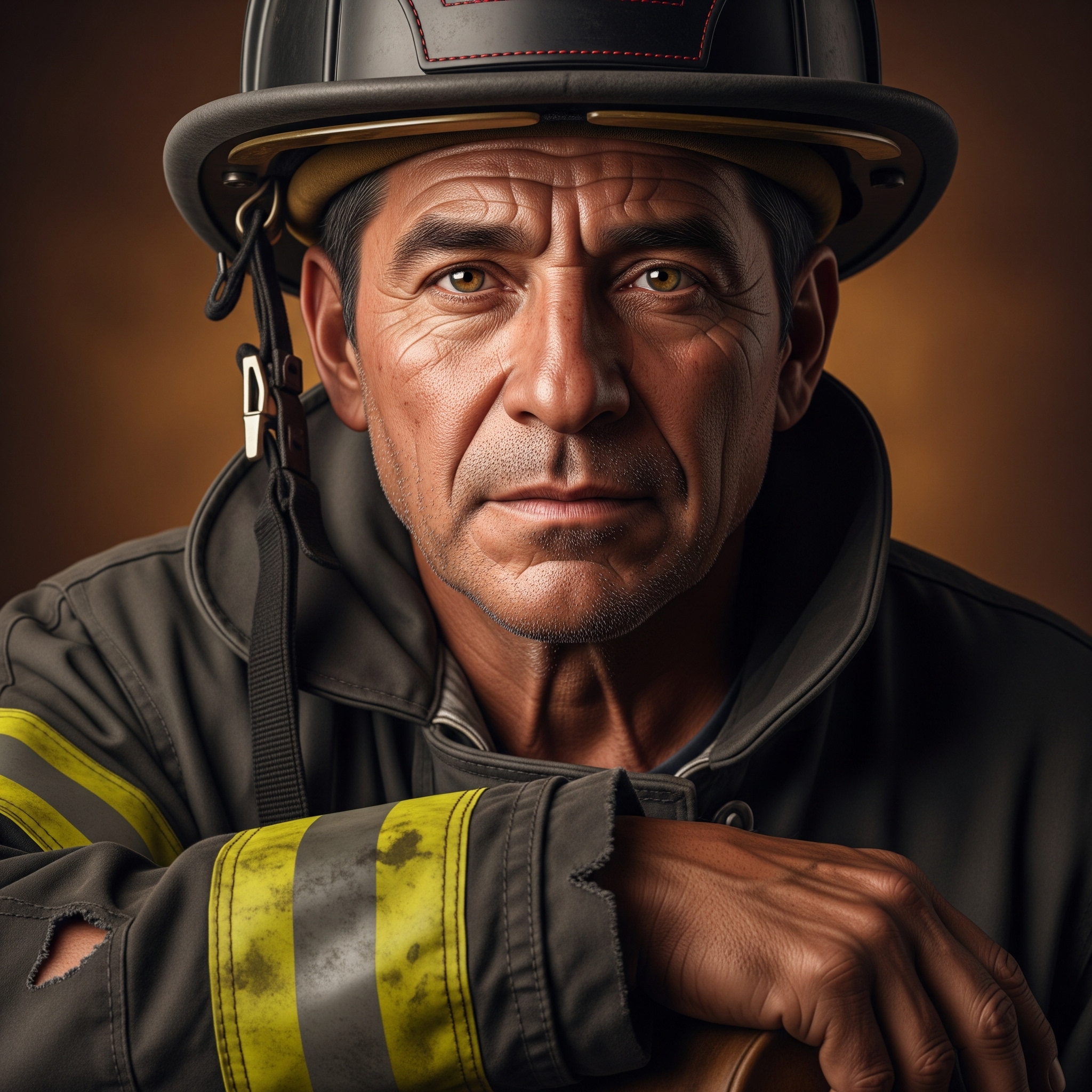صورة مولدة بالذكاء الاصطناعي: ChatGPT Image prompt: A hyperreal portrait of a middle-aged Hispanic man... (نموذج ChatGPT Image - صور شخصية)