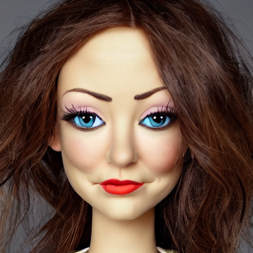 Normal Puppet Stable Diffusion prompt: Muppet version of Olivia Wilde.