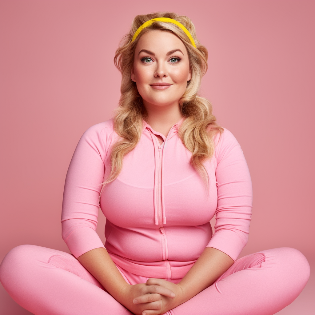 Midjourney prompt: Vogue style photo shoot of beautiful chubby 30 yea... - Midjourney