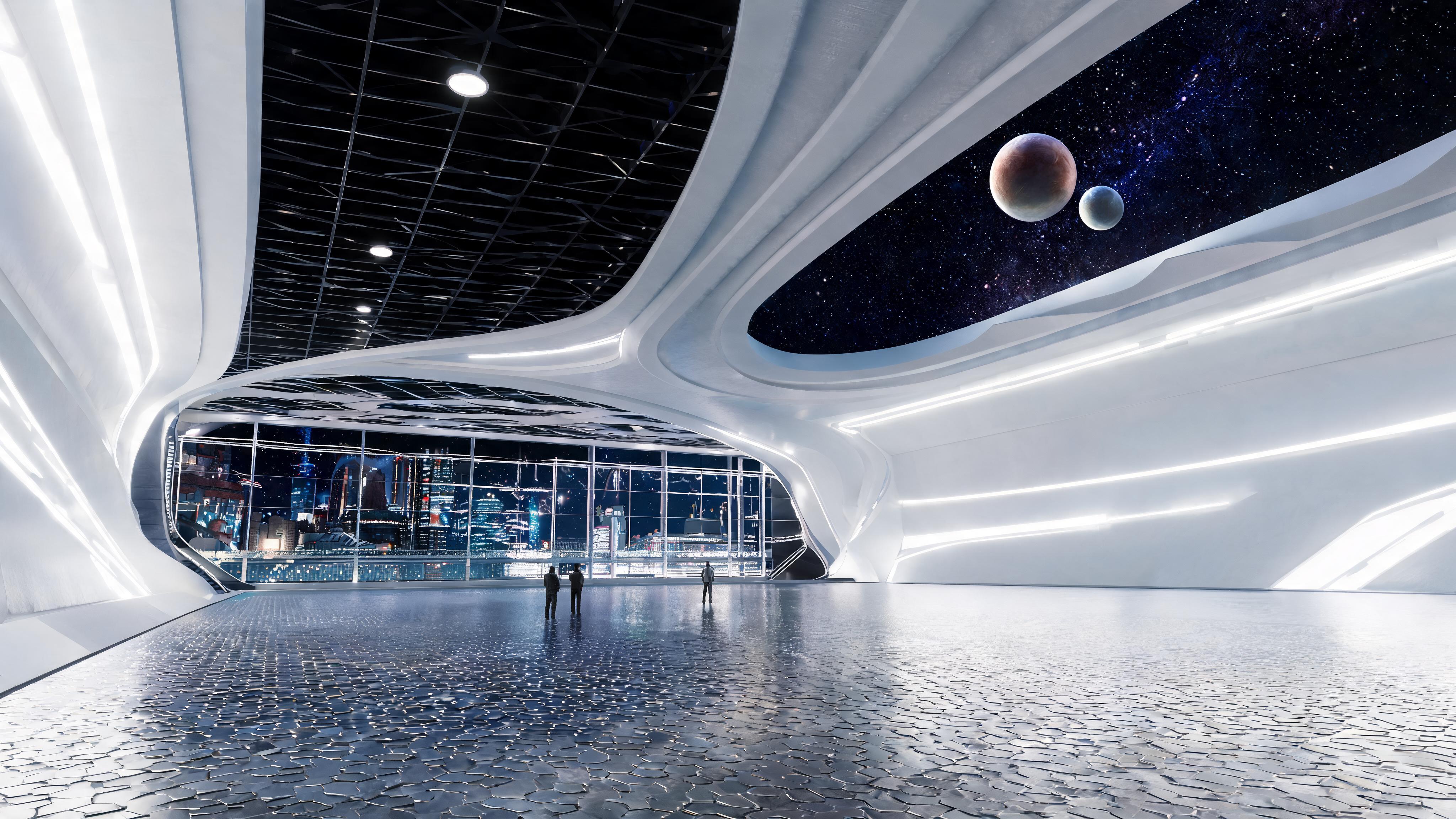 AI generated: Seedream 5 prompt: Create a cinematic scene for the inner design of a... (Seedream 5 - Interior Design)