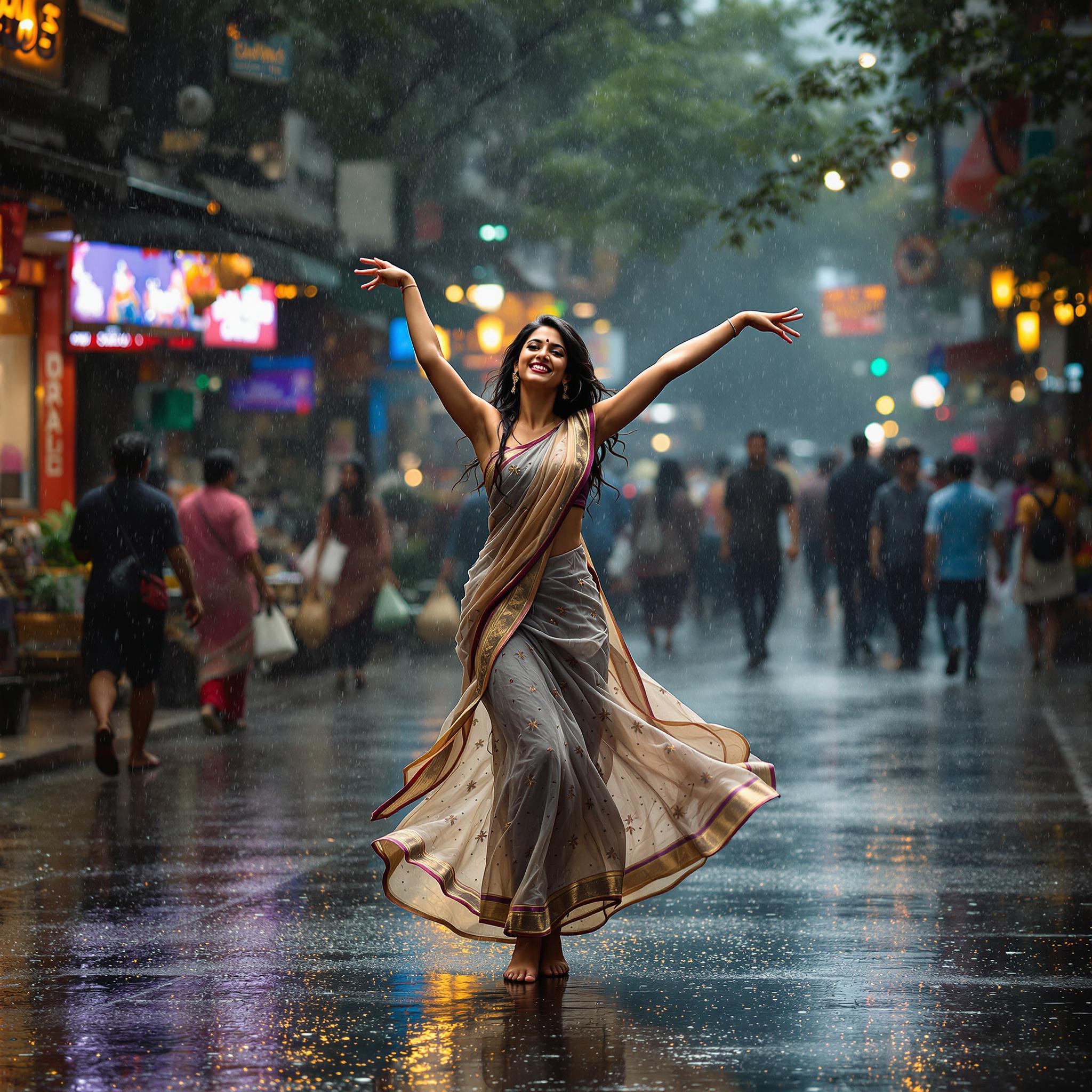 AI generated: FLUX prompt: An image depicting the metaphor of life as Indian ... (FLUX - Portraits)