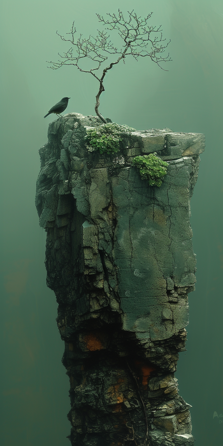 AI generated: Midjourney prompt: surrealism simplicity --ar 1:2 --stylize 750 --v 6 (Midjourney - Concept Art)