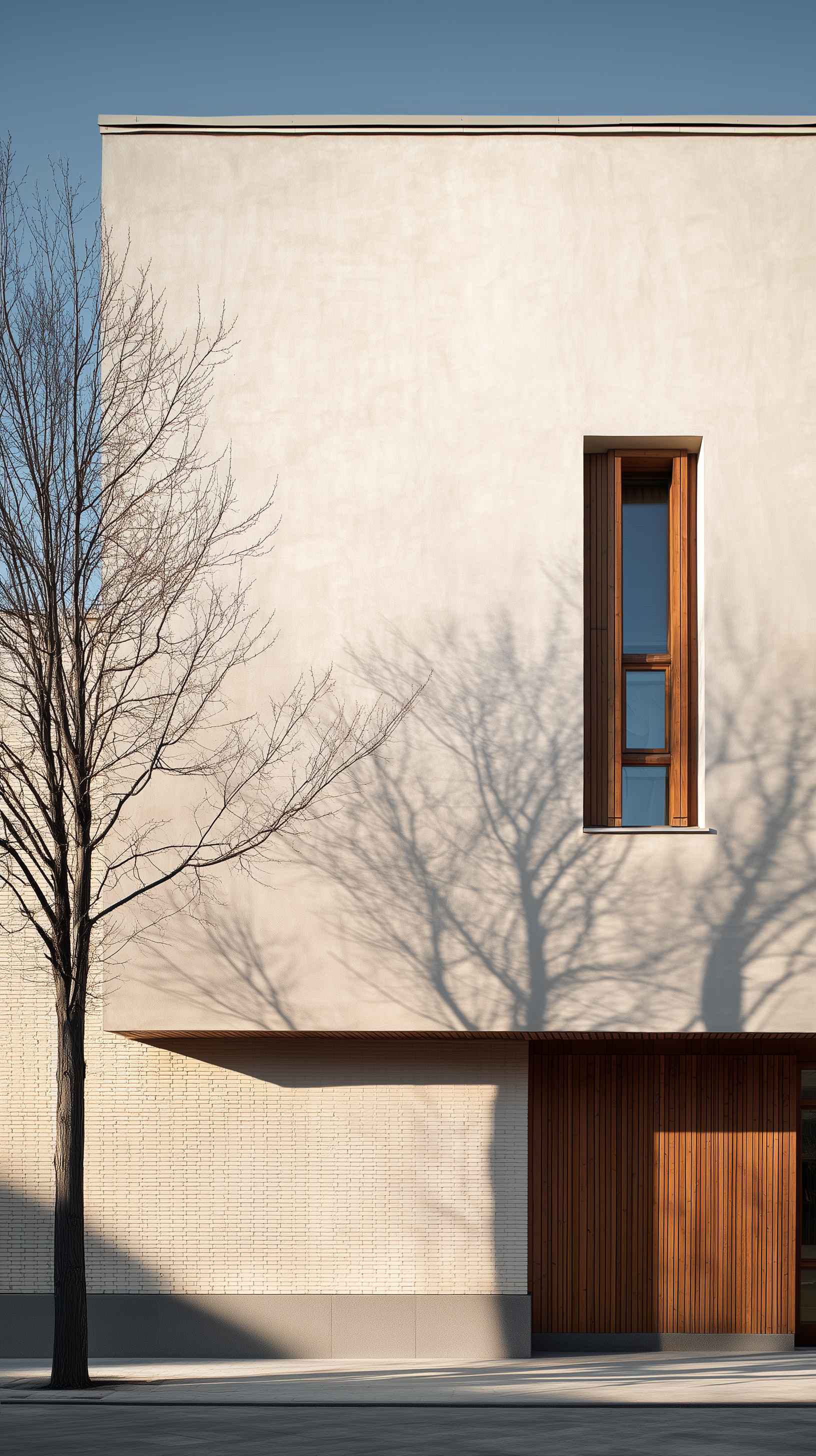 monolithic concrete architecture travertine minimal facade
