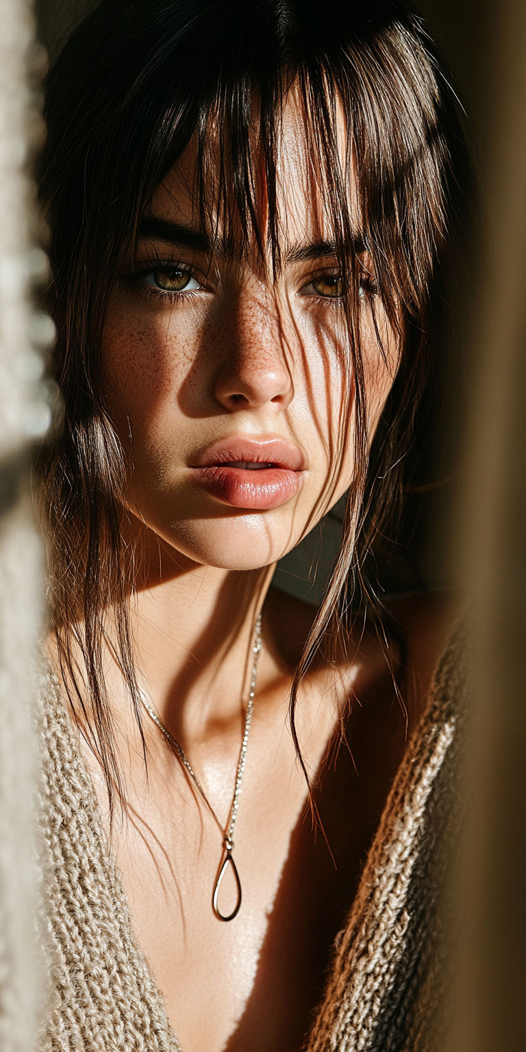 AI generated: Midjourney prompt: close-up of a stunning fashion model, ultra-realis... (Midjourney - Photography)