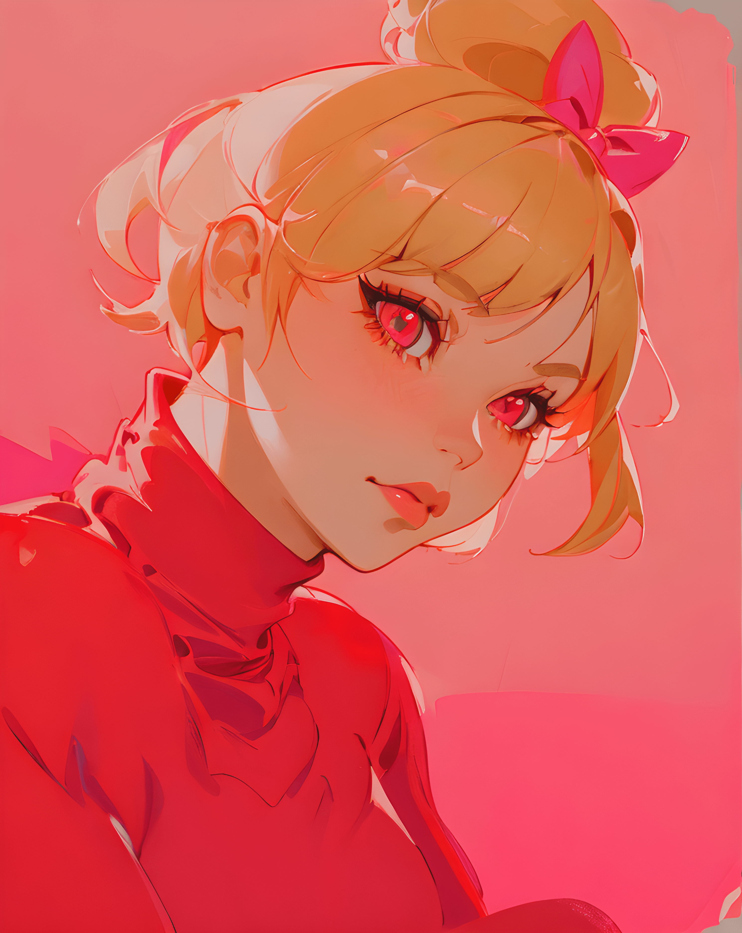 ReV Animated prompt: a close up of a person wearing a red shirt, a digi... - ReV Animated