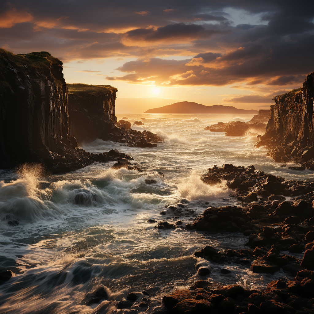 صورة مولدة بالذكاء الاصطناعي: Midjourney prompt: Cinematic landscape (نموذج Midjourney - فن مفاهيمي)