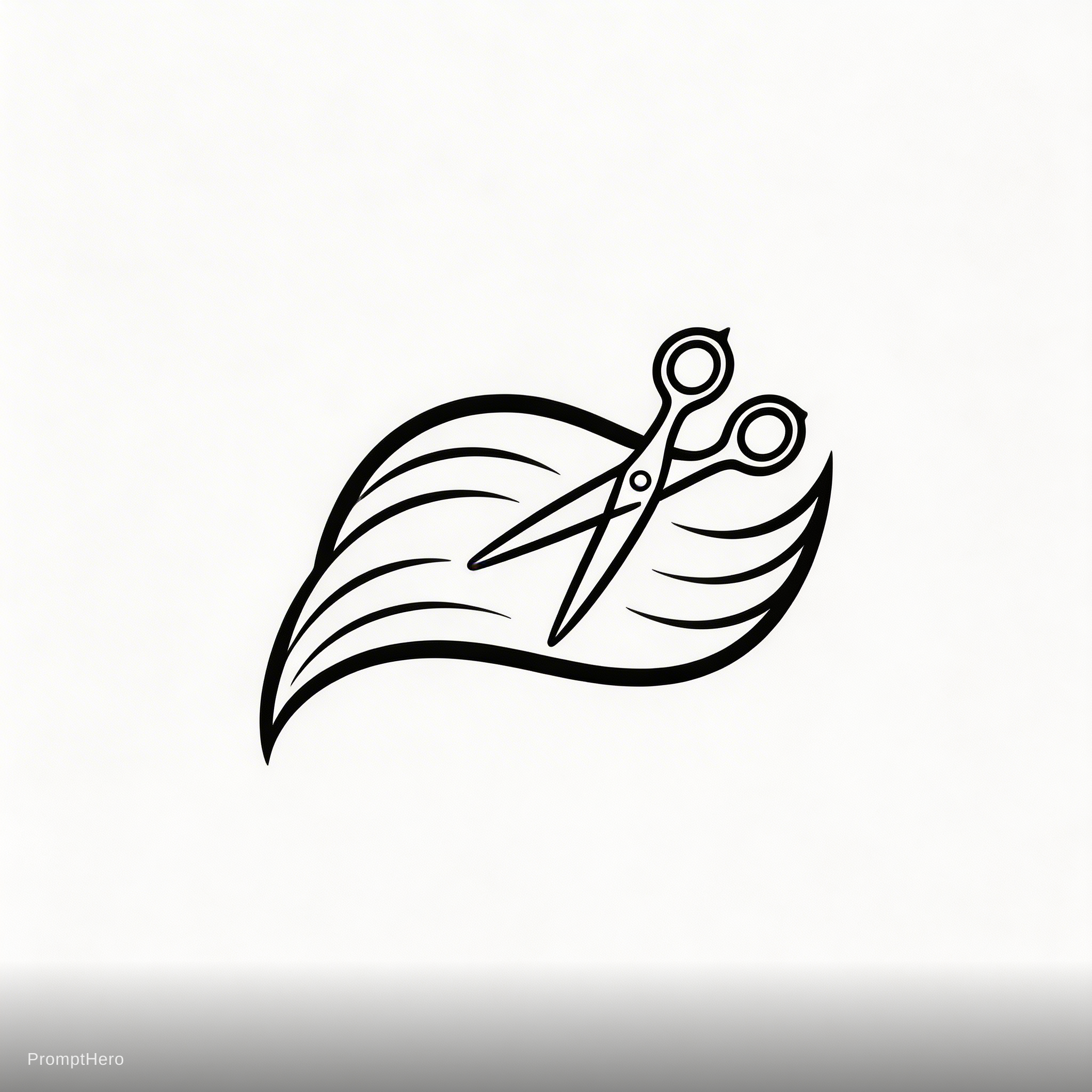 صورة مولدة بالذكاء الاصطناعي: Seedream 5 prompt: Logo design for hair salon (نموذج Seedream 5 - شعارات وتصميم)