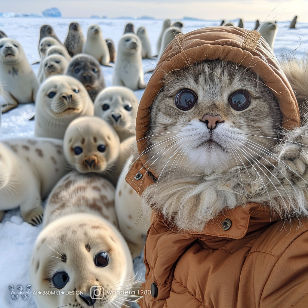 AI generated: Traveling to the polar regions (Midjourney - Photography)