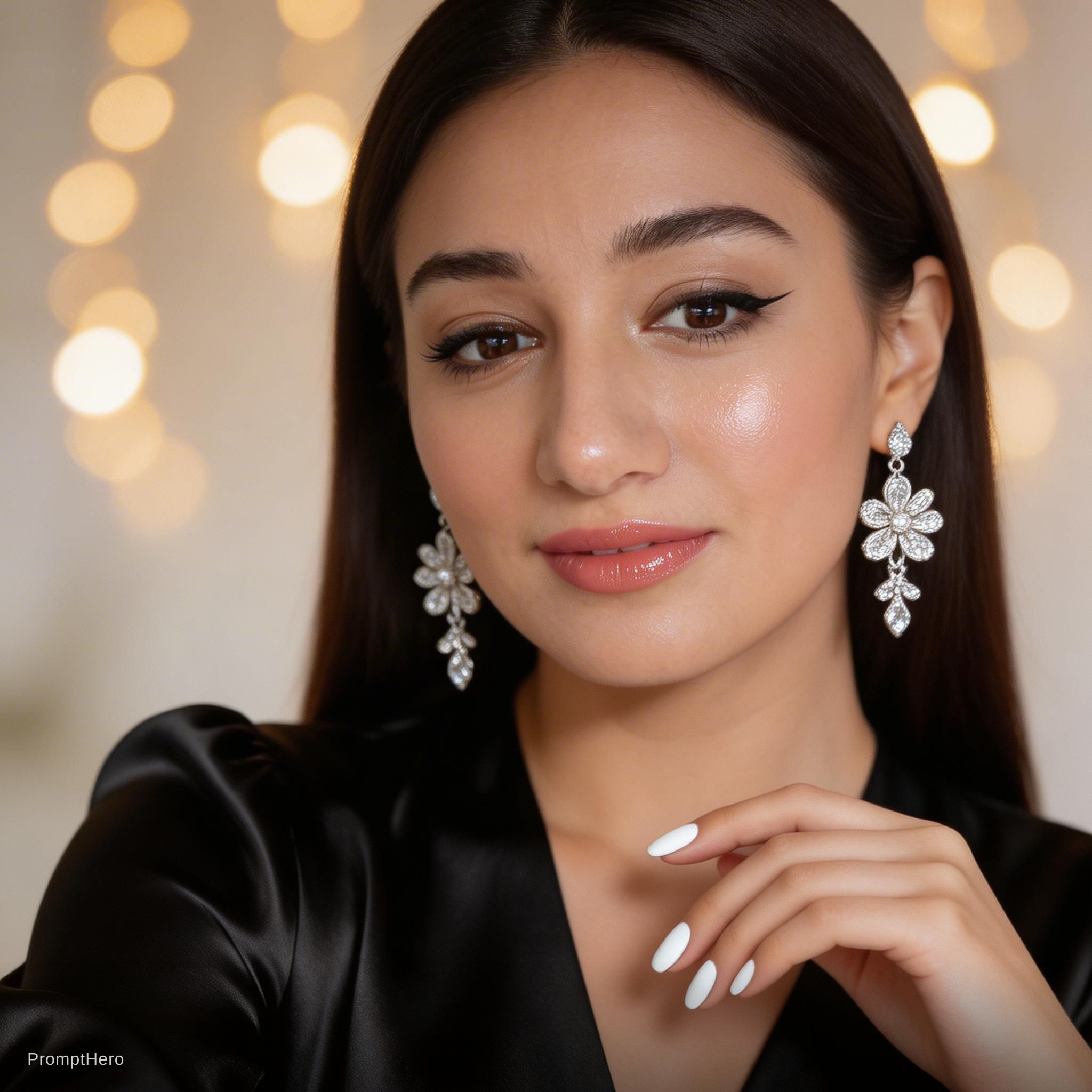 AI generated: Seedream 5 prompt: Ultra-realistic high-end beauty portrait of a youn... (Seedream 5 - Fashion)