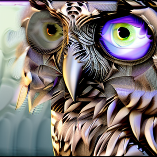 Stable Diffusion prompt: highly realistic image of an owl...