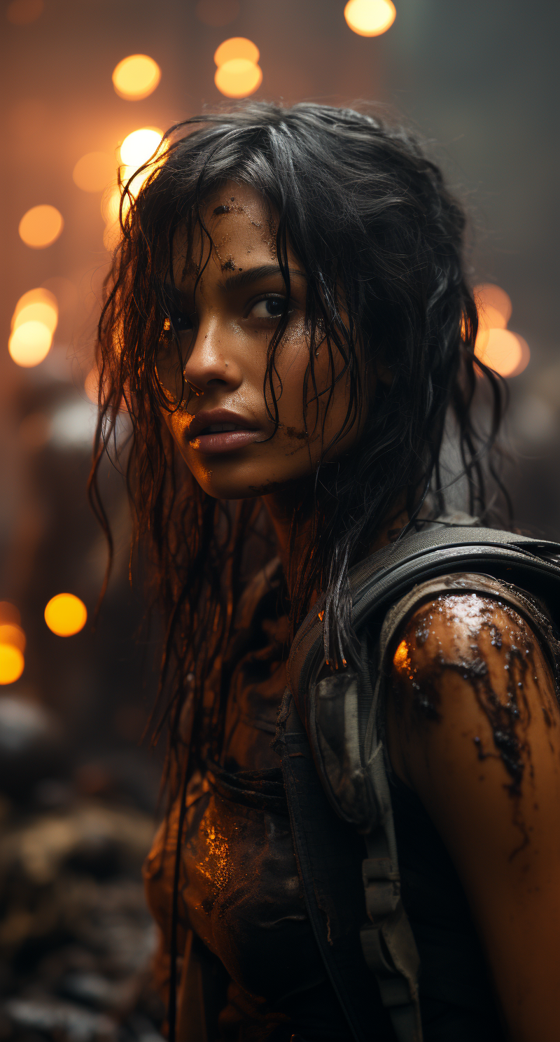 Midjourney prompt: a new trailer tv series shows the main character, ... - Midjourney