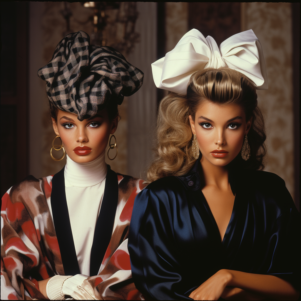 AI generated: Midjourney prompt: high fashion, vogue, 1986 (Midjourney - Fashion)