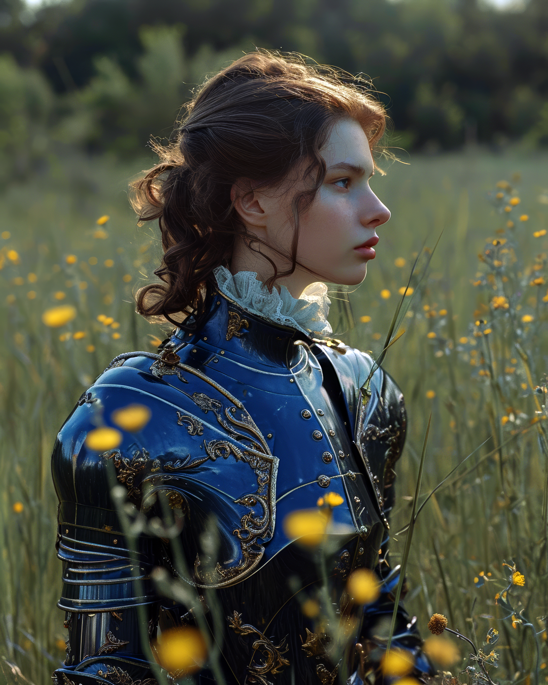 AI generated: Shiny meadow. (Midjourney - Fashion)