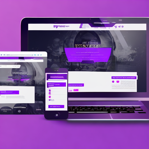 Openjourney prompt: website design purple, ui, ux, uiux