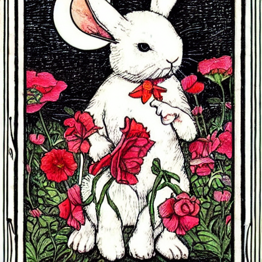 Stable Diffusion prompt: a cute and white rabbit sitting ...