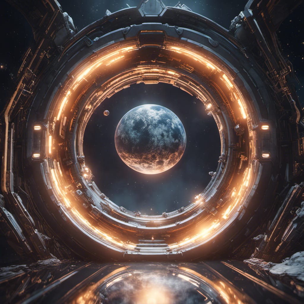 AI generated: Space Portal (Stable Diffusion - 3d Renders)
